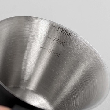 Мерный стакан для эспрессо на 100 мл с ручкой, стакан с мерным стаканом