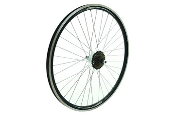 KOŁO KANDS DWING 28 TYŁ WZMACNIANE + WOLNOBIEG 7 SHIMANO