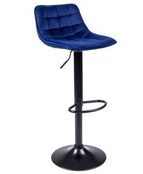 HOKER H95 H-95 blue VELVET HALMAR stołek barowy