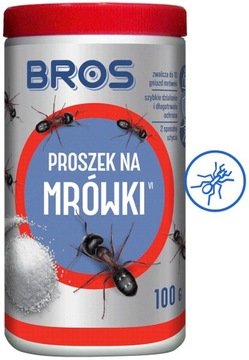 BROS Proszek na Mrówki Uniwersalny Preparat Likwidujący Mrówki Gniazda 100g