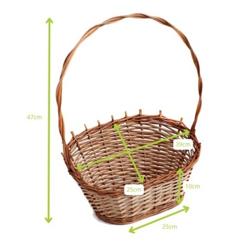 KOSZ PREZENTOWY WIKLINOWY ŚWIĘTA UPOMINEK ŚREDNI NA PREZENT ŚWIĄTECZNY