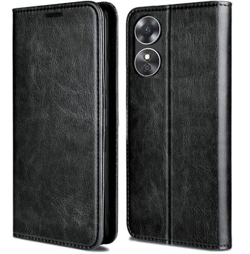 ETUI SKÓRZANE MAGNETYCZNE DO OPPO A78 5G / A58 5G +SZKŁO