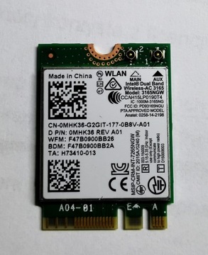 Сетевая карта Intel 3165NGW Lenovo V310 WiFi