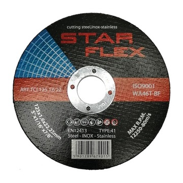 Tarcza tnąca T41-125-1,6 A46R-BF-INOX
