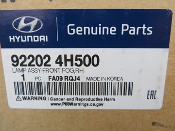 HYUNDAI GRAND STAREX HALOGEN PRAVÝ