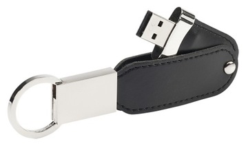 PENDRIVE REKLAMOWY USB z logo skórzany PDv-25 128GB USB3.0 Z GRAWEREM 10SZT