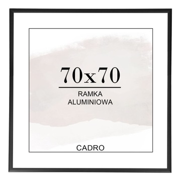 Рамка 70х70 черная квадратная фоторамка