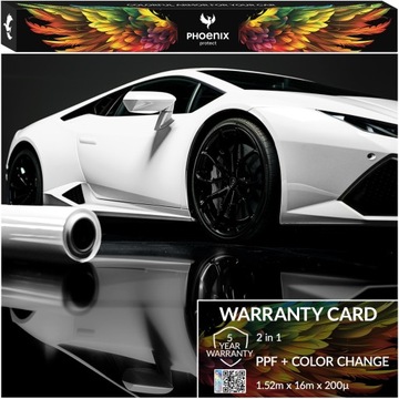 Folia PPF Phoenix Protect Zmiana Koloru Auta Pearl White 152cmx16m