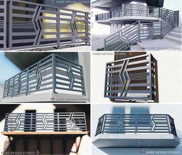 балюстрада перила современный забор балкон