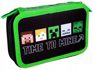 Piornik potrójny JUMBO bez wyposażenia MINECRAFT ALEX&STEVEN, AC3