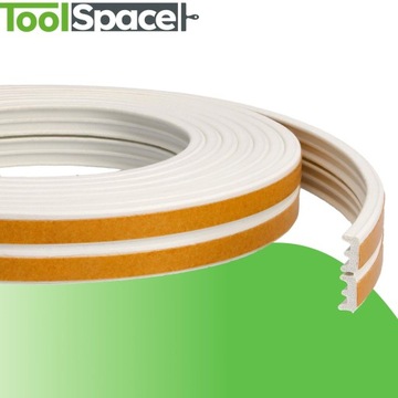 Самоклеящийся уплотнитель для окон Е 150 метров, БЕЛЫЙ