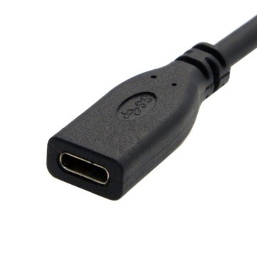 Угловой удлинительный кабель USB 3.1 C типа C M/F, 0,2 м