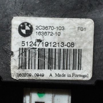 BMW 7 F01 ZADNÍ VÍKO KUFRU KUFRU SOFT CLOSE MOTOR 7191213 2010