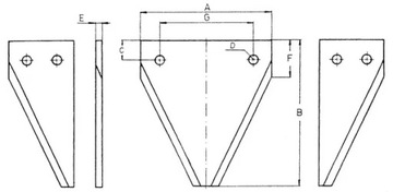 Лезвие косы 2,8 мм, с рифлением сверху