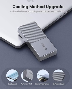 Корпус NVMe 40 Гбит/с для Thunderbolt 3/4 USB 3.2/3.1/3.0/2.0, USB-C USB4 M.2