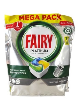 Fairy Platinum Lemon kapsułki do Zmywarki 73szt. cytrynowe