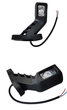 СВЕТОДИОДНЫЙ БОКОВОЙ УГЛОВОЙ ГАБАРИТНЫЙ ФОНАРЬ 12/24В 2 ШТ.