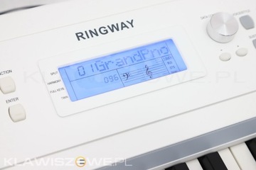 Ringway RP-35 BIAŁE PIANINO + STATYW ŁAWKA OKRYCIE