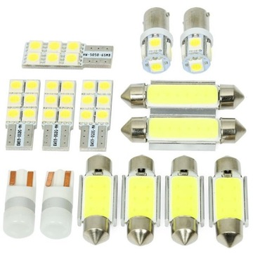 Zestaw żarówek LED do oświetlenia wnętrza Audi A6 C5 Avant