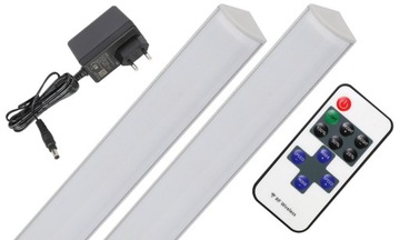 Listwa meblowa narożna LED szafkę 2x100cm PILOTEM
