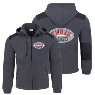 Polar z kapturem firmowy roboczy z haftem logo M