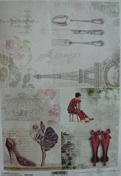 papier do decoupage ITD A-4 - D0516M Francja