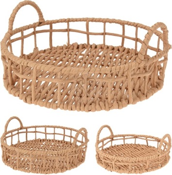 Поднос Бохо с ручками 25 см.