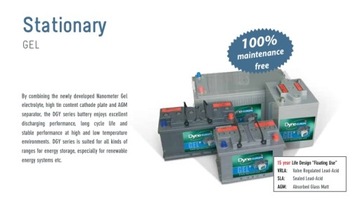 ГЕЛЕВАЯ батарея Dyno 105 Ач 100 Ач DGY12-100EV 30,7 кг НАСТОЯЩИЙ ГЕЛЬ!