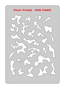 Wzornik szablon Paint Forge 008 L CAMO