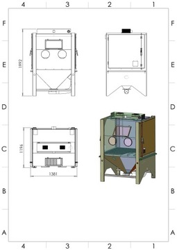 Пескоструйный аппарат KNC 125 HD с кабиной