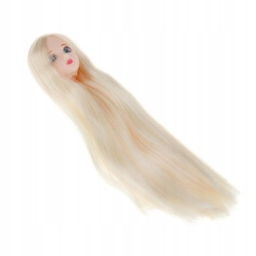 1/6 BJD Makeup Face Head Sculpt ze złotymi włosami