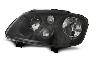 SVĚTLO SVĚTLOMET LEVÝ PŘEDNÍ VW TOURAN 03-06 / CADDY 03-10 BLACK TYC