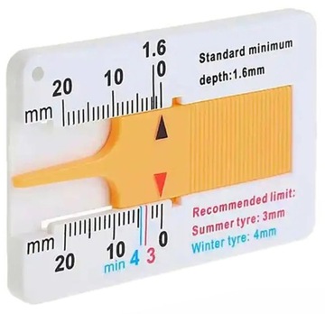 ИНДИКАТОР ВЫСОТЫ ПРОТЕКТОРА ШИН 1 ММ / 20 ММ AG235B