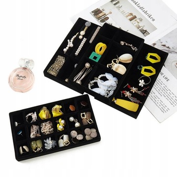 Поднос для украшений Органайзер для ящиков 4шт черный