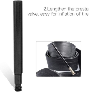 Удлинитель клапана Presta для велосипеда, 2 шт. 60 мм клапаны для внутренней шины велосипеда