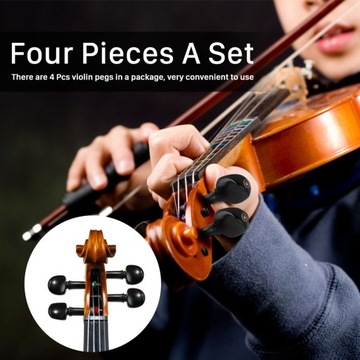 KOŁEK WIOLONCZELOWY 4/4 EBONY 4 SZT