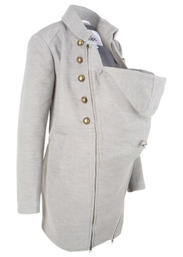 38 PŁASZCZ CIĄŻOWY Z WSTAWKĄ NIEMOWLĘCĄ xko