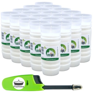 ZNICZE PARAFINOWE WKŁADY 2,5 dnia ECO Light 20szt