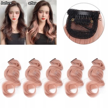 5X ЗАЖИМЫ ДЛЯ НАРАЩИВАНИЯ ВОЛОС С РОЗОВЫМ ОМБРЕ