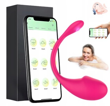 WIBRATOR JAJECZKO SEX MASAŻER DAMSKI MOCNY 10 FUNKCJI +APLIKACJA BLUETOOTH