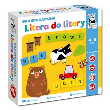 Kapitan Nauka LITERA DO LITERY - gra edukacyjna 4+