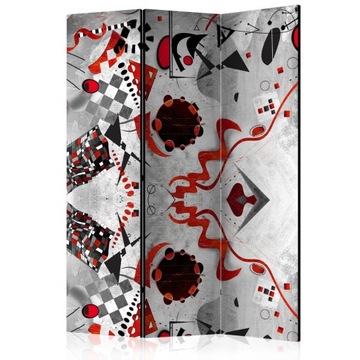 Parawan 3-częściowy - Geometryczny kosmos