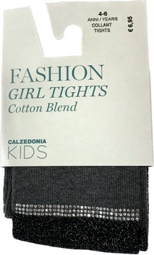 CALZEDONIA rajstopy BAWEŁNA cyrkonie 98-104 cm