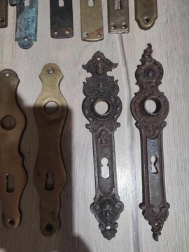 Старая латунная табличка на дверь, цена за 1 шт.