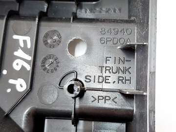 JUKE II F16 DRŽÁK DRŽÁKY POLIČKY KUFRU 21R.