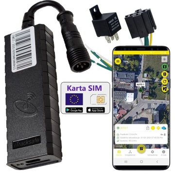 LOKALIZATOR GPS A1X BEZ ABONAMENTU do Samochodu Motocykla ODCIĘCIE ZAPŁONU