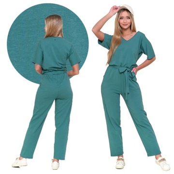 КОМБИНЕЗОН ЖЕНСКИЙ, ГЛАДКИЙ, ДЛИННЫЙ, СВОБОДНЫЙ, КОМФОРТНЫЙ, ИЗ ХЛОПКА МОРАХ, XL