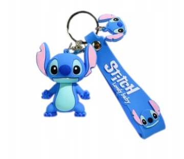 Фигурка Лило и Стич брелок для ключей Дисней мультфильм синий