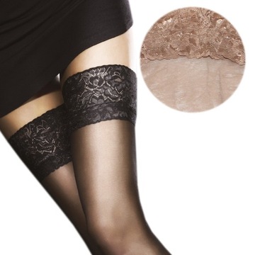 Fiore MILENA R4 Sexy Pończochy samonośne natural