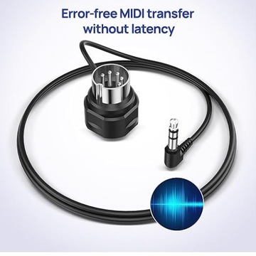 MIDI-кабель CME TRS, 4 шт., от 3,5 мм до 5-контактного разъема DIN, 30 см